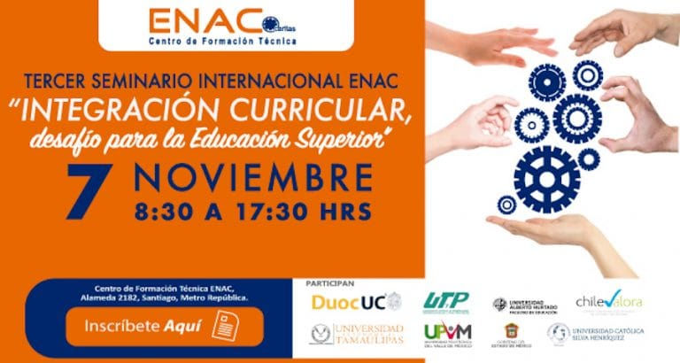 Banner tercer seminario internacional ENAC "Integración Curricular"